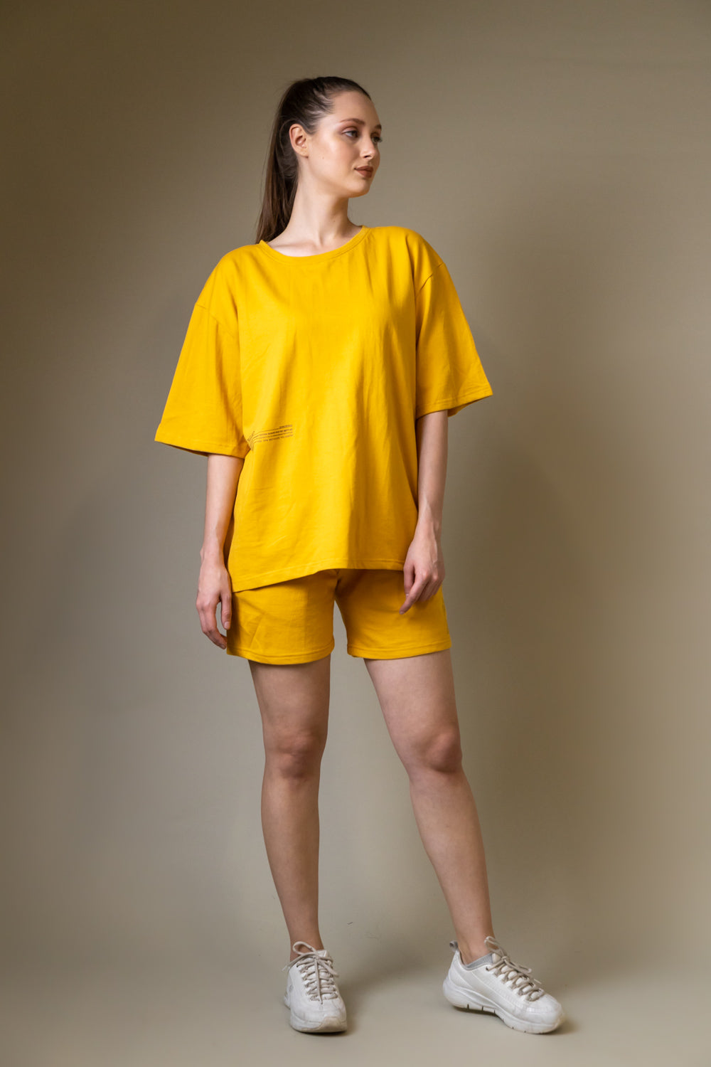 Amber Oversized T-shirt Shorts Co-Ord - Main Image