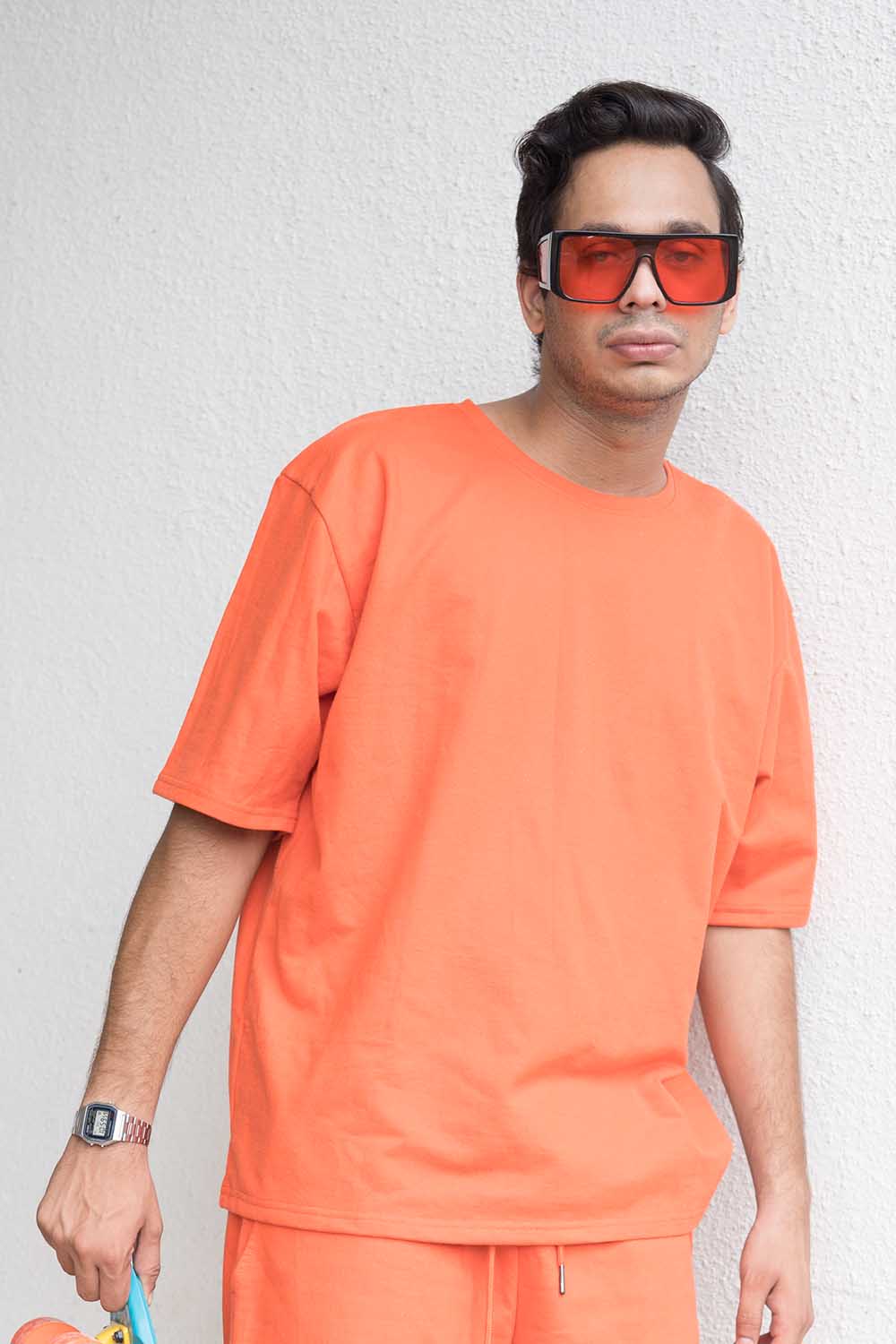 Tangerine Oversized T-shirt Jog Co-ord