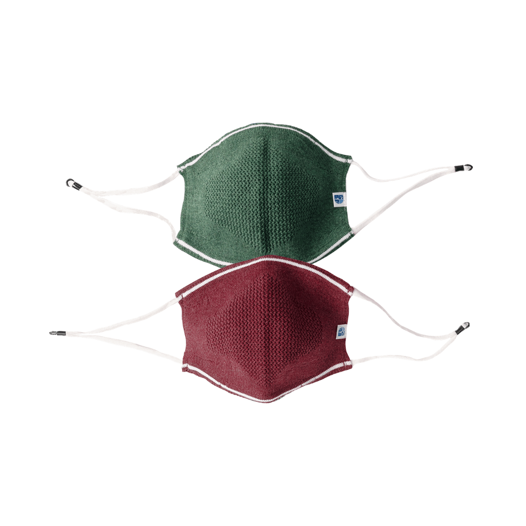 Ultra Breathable Antimicrobial Masks for Adults (Pack of 2)