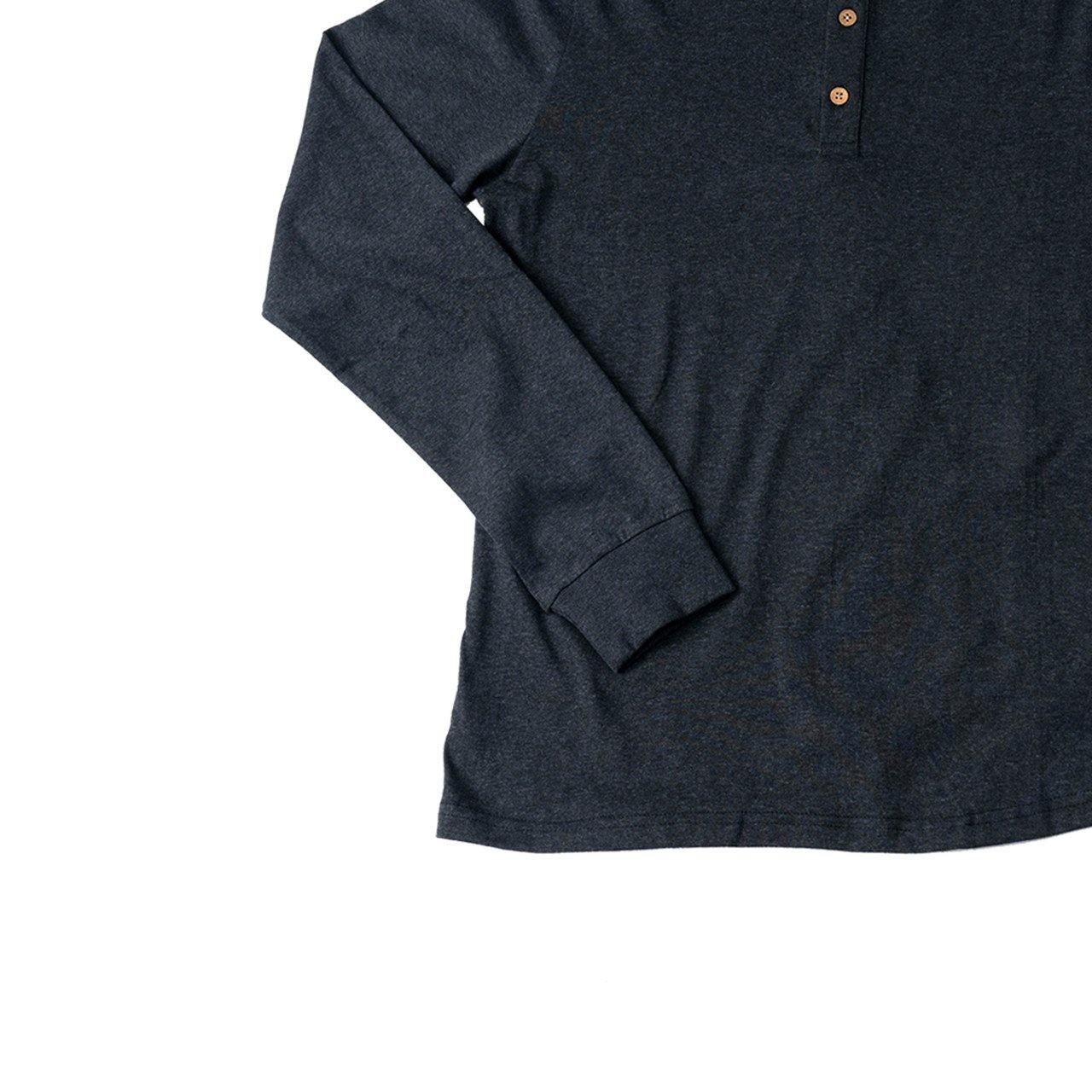 Charcoal Henley (Slim Fit) - Oneforblue